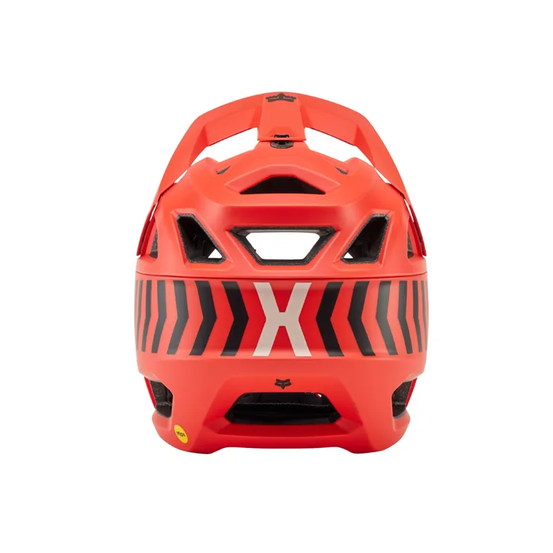 Fox Proframe Full Face Youth MTB Helmet Race Energy OS Orange Flame-3